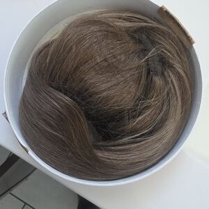 Luxy Pink Ponytail Extension 16 Inch Ash Brown Blonde